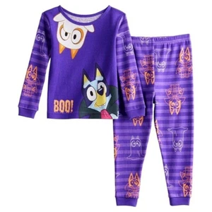 Disney Bluey Halloween Pajamas Girls Boys Toddler 2T 3T 4T 5T 4 5 Bingo Cotton - Picture 1 of 2