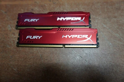 HyperX FURY 8GB (2 x 4GB)  DDR3 SDRAM DDR3 1600 (PC3 12800) Desktop MemoryRam  - Image 1 of 2