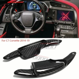 Palanca de cambios de paleta de carbono para C7 Corvette ZR1 Z06 Z51 2014-2019 cupé - Imagen 1 de 7