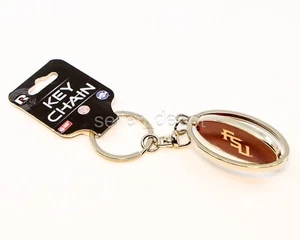 NEW FSU Florida State University Seminoles Sports NCAA KEY ring chain 2-sided - Picture 1 of 4