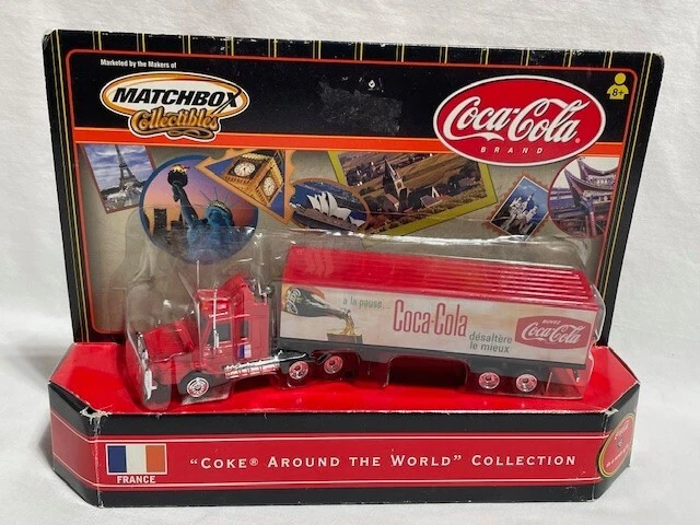 2000 Matchbox Coca Cola COKE AROUND THE WORLD, #5 France, Scania Cab, 1/64 - Image 1 of 4