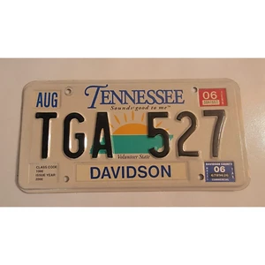 Collectable real metal license plate TN "TGA 527". Great for a shop or man cave - Picture 1 of 2