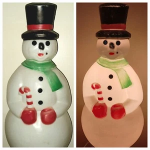Vintage 34" Lighted Blow Mold Empire Frosty The Snowman Large *RARE* - Picture 1 of 22