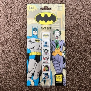 Batman 5 Dice Set New Rare Vintage DC Comics The OP Accessories - Picture 1 of 6