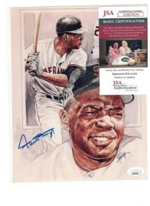 Willie Mays San Francisco Giants Signed 8x10 Photo JSA - Picture 1 of 2