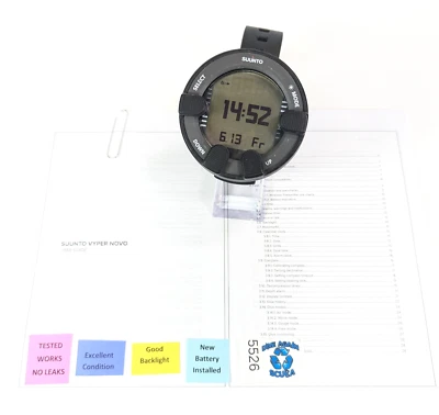 Suunto Vyper Novo Handgelenk Taucher Computer Luft & Nitrox Kabellos Hoseless # - Bild 1 von 4