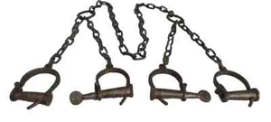 Antik Stil Handschellen Set Fesseln Hand und Bein Fesseln 60" Zoll - Bild 1 von 4