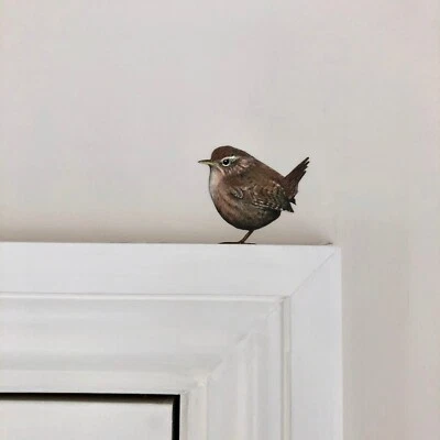 Charming Wren Wall Sticker - Easy to Apply Remove, and Reposition Peel and Stick - Image 1 of 4