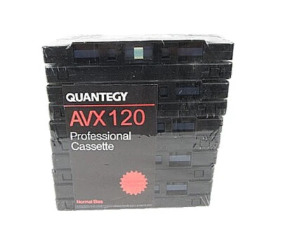 QUANTEGY AVX 120 Audio Cassetts 10 Pack, Bulk - New Old Stock, Free Shipping - Image 1 of 4