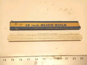 Vintage Engineering Instruments Inc 10” Wood Slide Rule Peru IN Org Box - Picture 1 of 2
