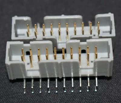 IDC Right Angle  Boxed PCB Header Connectors 2.54mm - 20  Ways x 10 - Image 1 of 3