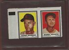 1962 Topps Stamp Panel Norm Siebern / Bobby Shantz, With Tab, Ex-Mt