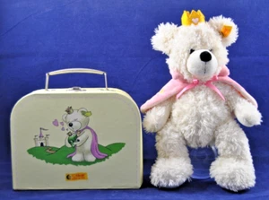 LOTE DE PRINCESA OSO STEIFF Juguete Suave de Peluche con CAPA ROSA y MALETA Original en muy buen estado - Imagen 1 de 24