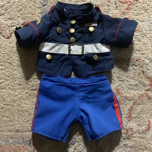 Build A Bear Marines Dress Blues Military Uniform Navy Military Teddy Clothes - Picture 1 of 6