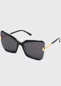 TOM FORD Gia Semi-Rimless Butterfly Sunglasses R2658 - Picture 1 of 1