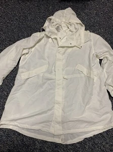 US ARMY MILITARY SNOW CAMOUFLAGE PARKA LARGE WHITE 8415-00-223-7627 COAT USGI - Bild 1 von 22