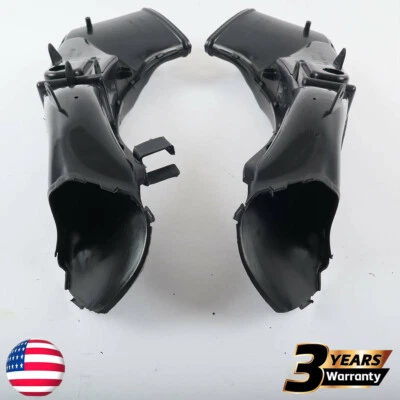 2x Unpainted Black ABS Ram Air Intake Tube Ducts For HONDA CBR1000RR 2012-2015 Foto 1 de 4