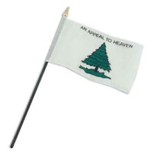 An Appeal to Heaven Tree With Grass Washington Cruisers Flag 4"x6" Desk Stick