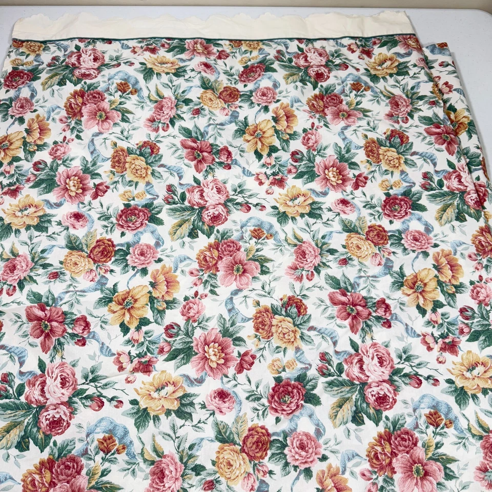 Sábana plana vintage jcpenney doble rosa verde mezcla floral EE. UU. Y2K AÑOS 90 80 Foto 1 de 4