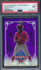 JUAN SOTO 2019 LEAF BEST OF BASEBALL PURPLE #06 & 14/25 PSA 9 MINT🔺⚾️🎄🛍