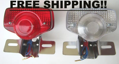 LUZ TRASERA HONDA CB100 CB125 S CB175 CB250 CB350 CB400 CB450 CB500 + JUEGO DE SOPORTES Foto 1 de 4