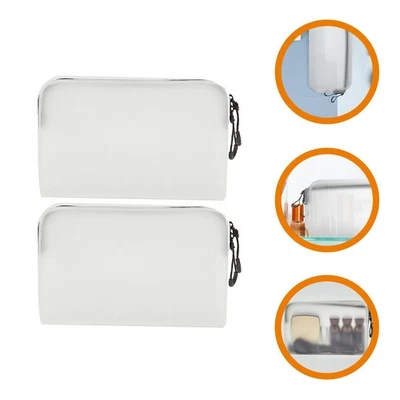  2 Pcs Trousse Toilette Pochettes À Fermeture Éclair De Maquillage - Photo 1/4