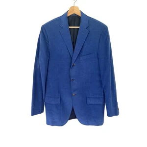 Ralph Lauren Polo Blue Corduroy Blazer Jacket Mens 40 Regular Two Button New - Picture 1 of 12