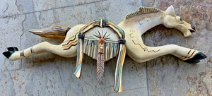 Robert Shields * Vintage * Indianer inspiriert * Pferd Kunst Wandbehang - Bild 1 von 12