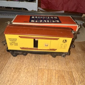 Lionel PreWar Boxcar 655 Yellow Brown W Box - Picture 1 of 9