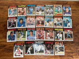 Topps Top 26 tarjetas 1986 #690 Ryne Sandberg #500 Handerson #100 Ryan MÁS - Imagen 1 de 6
