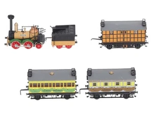 Railex Z Scale K.Bay.Sts.B. BRASS Steam Locomotive Passenger Set EX - Picture 1 of 4
