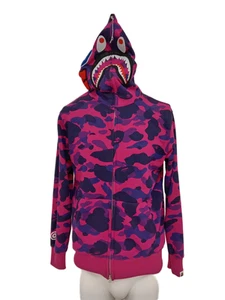 A BATHING APE BAPE Unisex Classic Bape Camo Full Zip Large Hoodie Pre-Loved - Picture 1 of 11