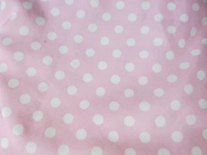 ""PINK MIT WEISSEN TUPFEN - SPANN- UND FLACHBETTLAKEN + 2 ETUIS"" - DOPPELBETT - Bild 1 von 2