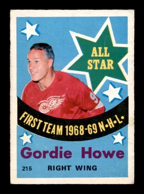 1969 O-Pee-Chee #215 Gordie Howe AS VGEX X3578721 — 第 1/3 张图片