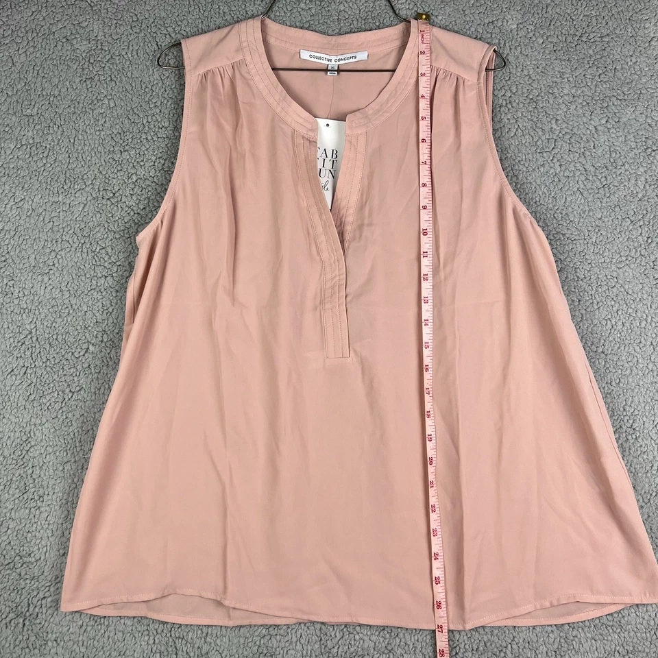 Tanques tejidos sin mangas Collective Concepts para mujer talla XL rosa itzel nuevos con etiquetas Foto 1 de 1