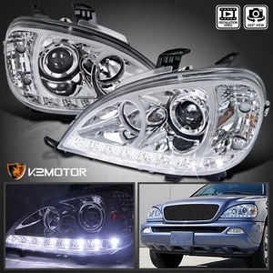 Fits 1998-2001 Mercedes Benz W163 ML320 ML430 LED Strip Projector Headlights - Picture 1 of 13