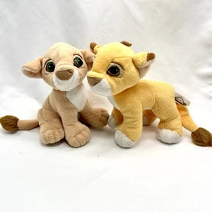 Vintage 1993 Der König der Löwen Schatz Simba & Nala magnetisch küssend Plüsch Set - Bild 1 von 6