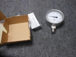 Bourdon Pressure Gauge Stainless Steel 316L 4'' - Picture 1 of 3