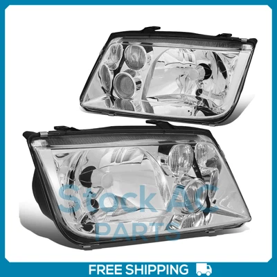 Faros Cromo Carcasa Lámpara para Volkswagen Jetta/Bora 99-05 Mk4 Foto 1 de 4