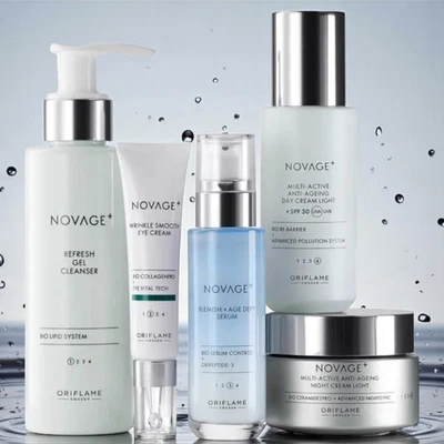 Oriflame Novage+ Blemish 5in1 Age Defy Routine Leichte Systempflege unreine Haut