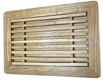 Tabla de cortar pan de madera vintage Dansk International de Jens Quistgaard Foto 1 de 4