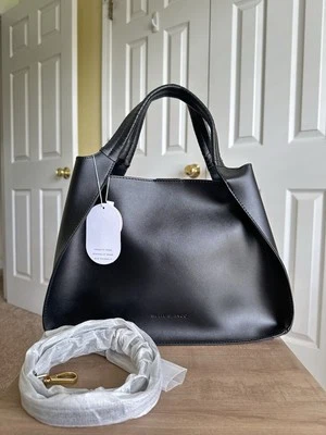 NWT Melie Bianco Black Vegan Leather Handbag, New With Tag - Image 1 of 4