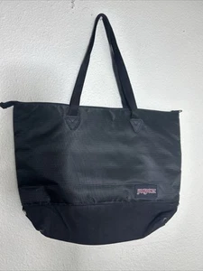 Jansport Lovett Tote Bag Black Double Handle 13x13x4 - Picture 1 of 24