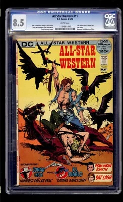 All Star Western #11 1972 CGC 8,5 en estado bastante bueno+ escaneos blancos de alta definición** Foto 1 de 2