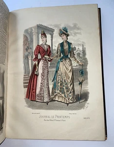 LE PRINTEMPS MODE 1889 ANNEE COMPLETE- 24 MODES COULEUR + NBREUSES NOIR ET BLANC - Imagen 1 de 8