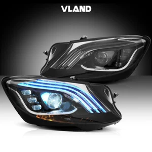For 2014-2017 Mercedes Benz S-Class Maybach LED Headlights Assembly Sequential - Picture 1 of 12