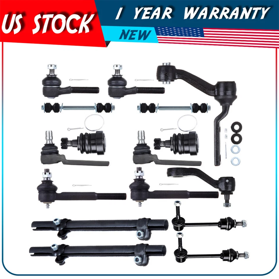 16pc Fits 1998 - 2002 MERCURY GRAND MARQUIS K8953 Front & Rear Suspension Kit Foto 1 de 4