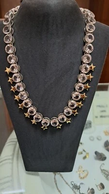 Collana in Argento 925/1000 e Oro Giallo 18kt con Rose Di Francia - Immagine 1 di 4