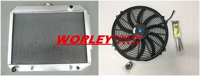 Radiador y ventilador de aluminio de 3 filas para Dodge Monaco V8 1966-1970 1967 1968 1969 nuevo Foto 1 de 4