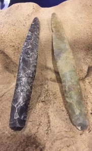 Authentischer dänischer Typ 3 Dolch und eine Bronzekopie von Chris Levatino. - Bild 1 von 2